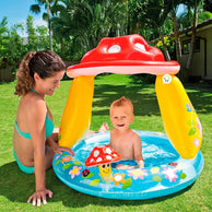 Piscina Inflable  Infantil Con Cubresol