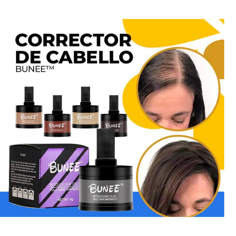 Bunee Incrementador Corrector De Cabello ( Cubre Canas )