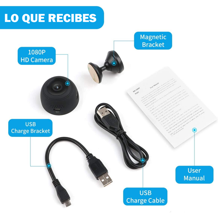 Mini Cámara Espía Wifi  HD 1080