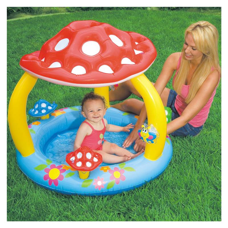 Piscina Inflable  Infantil Con Cubresol