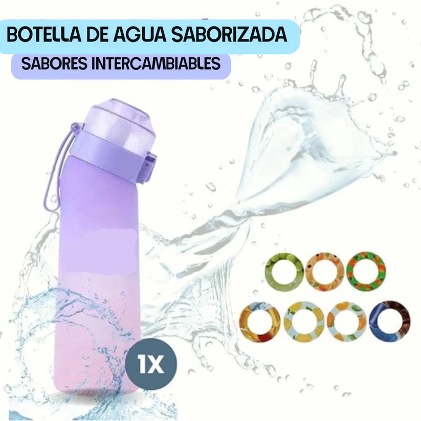 MAGICO TERMO PARA SABORIZAR AGUA : Botella de agua AIR 900 ML 3 sabores