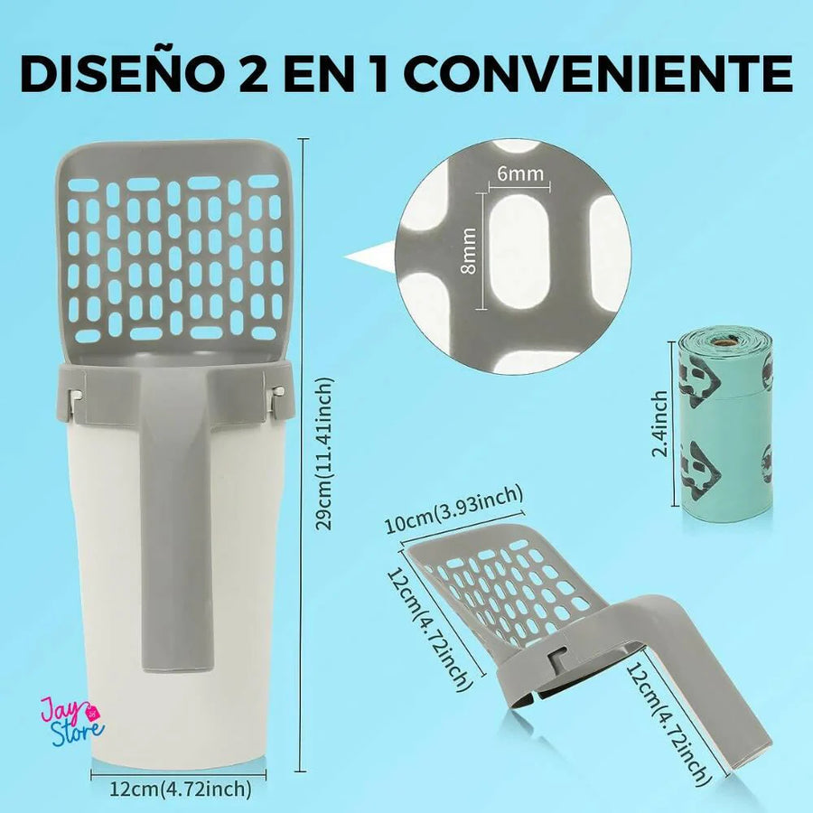 Pala Recogedora Arena Para Gatos Limpiez