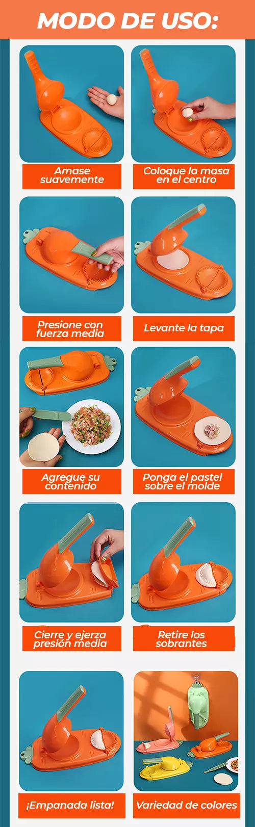 Molde Para Empanadas 2 En 1