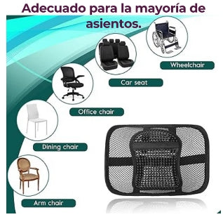 Soporte lumbar ergonomico silla