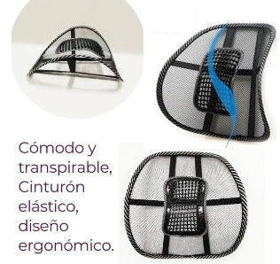 Soporte lumbar ergonomico silla