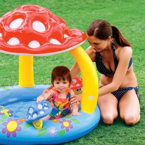 Piscina Inflable  Infantil Con Cubresol