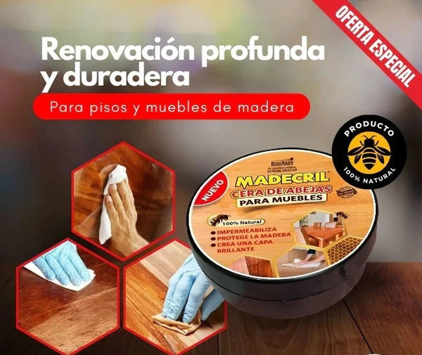 Cera de abejas para muebles