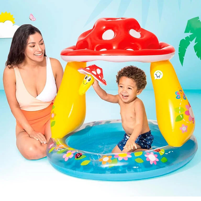 Piscina Inflable  Infantil Con Cubresol