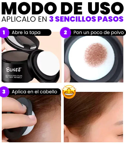 Bunee Incrementador Corrector De Cabello ( Cubre Canas )